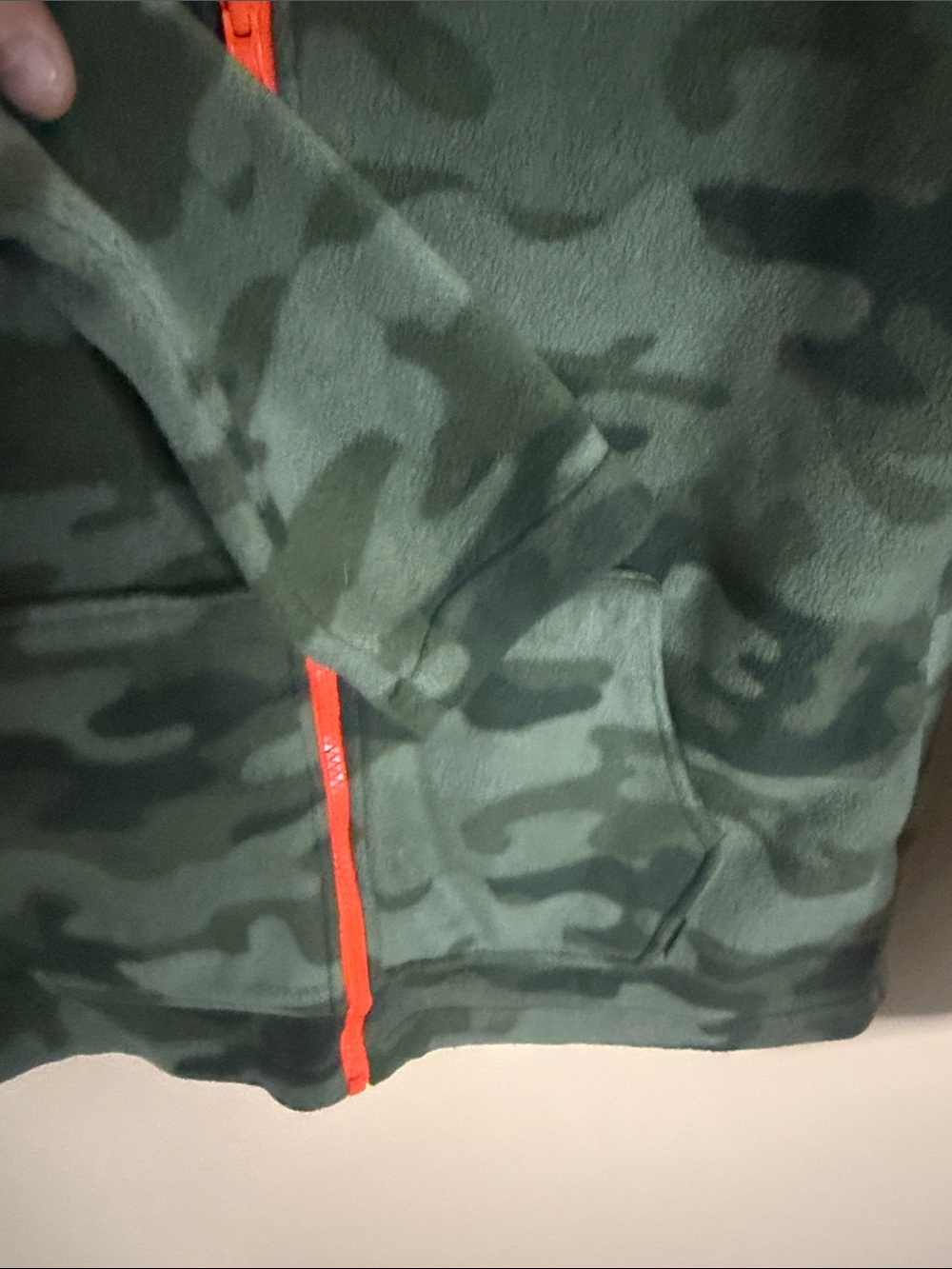 Eddie Bauer Kids Olive Green Fleece Pullover Hoodie - Picture 6 of 7